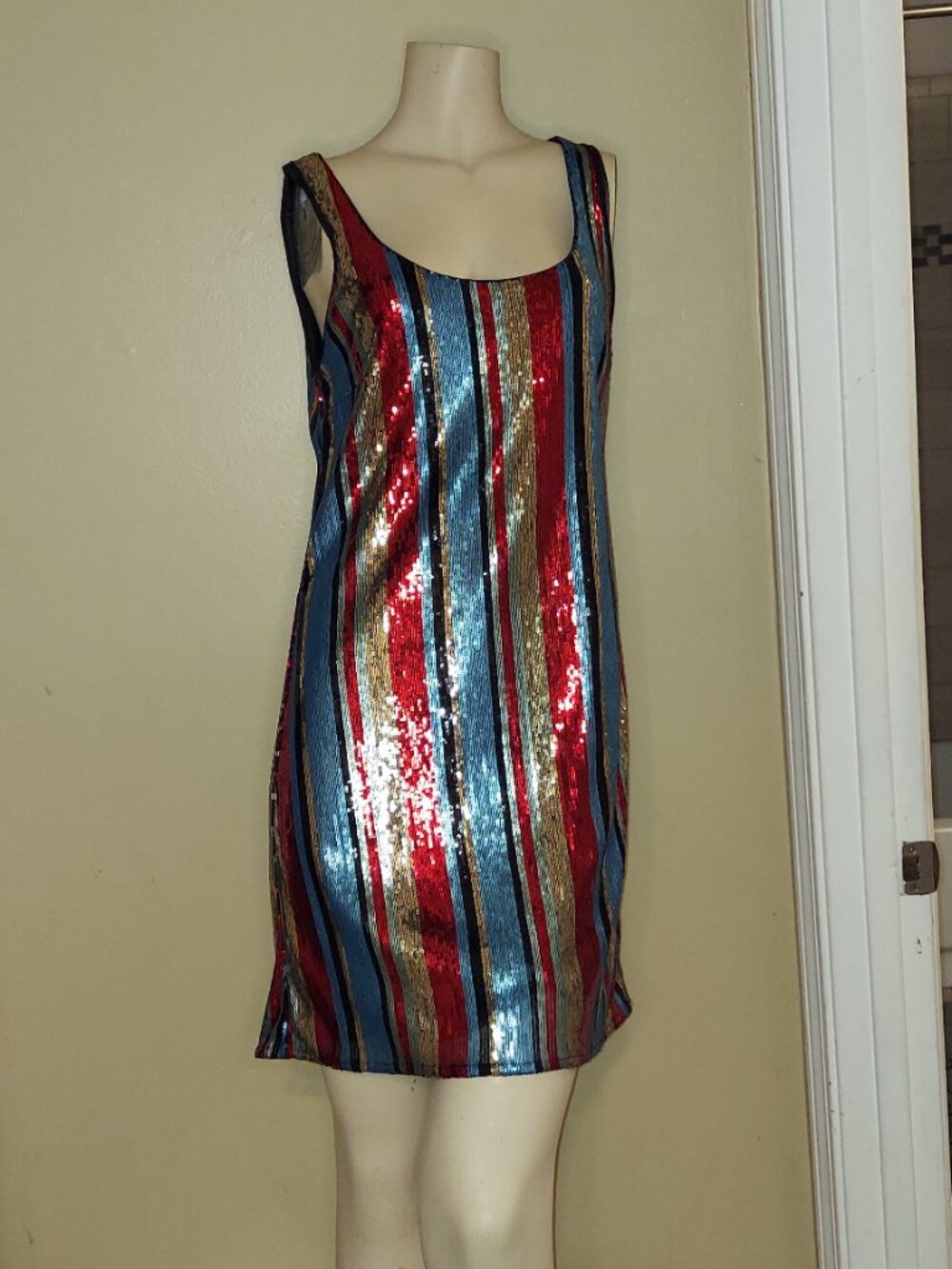 Heartloom Sequin Striped Party - Cocktail - Evening Dress - Never Worn NWT